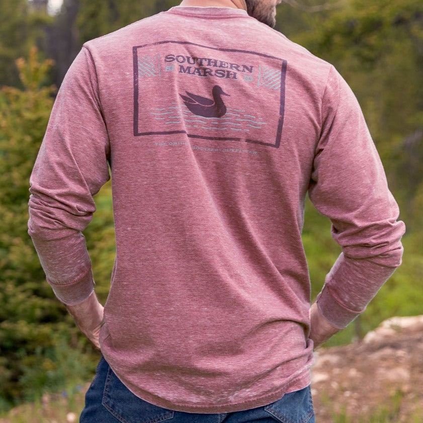 SEAWASH Crimson | SEAWASH™ Tee | Pond | Long Sleeve