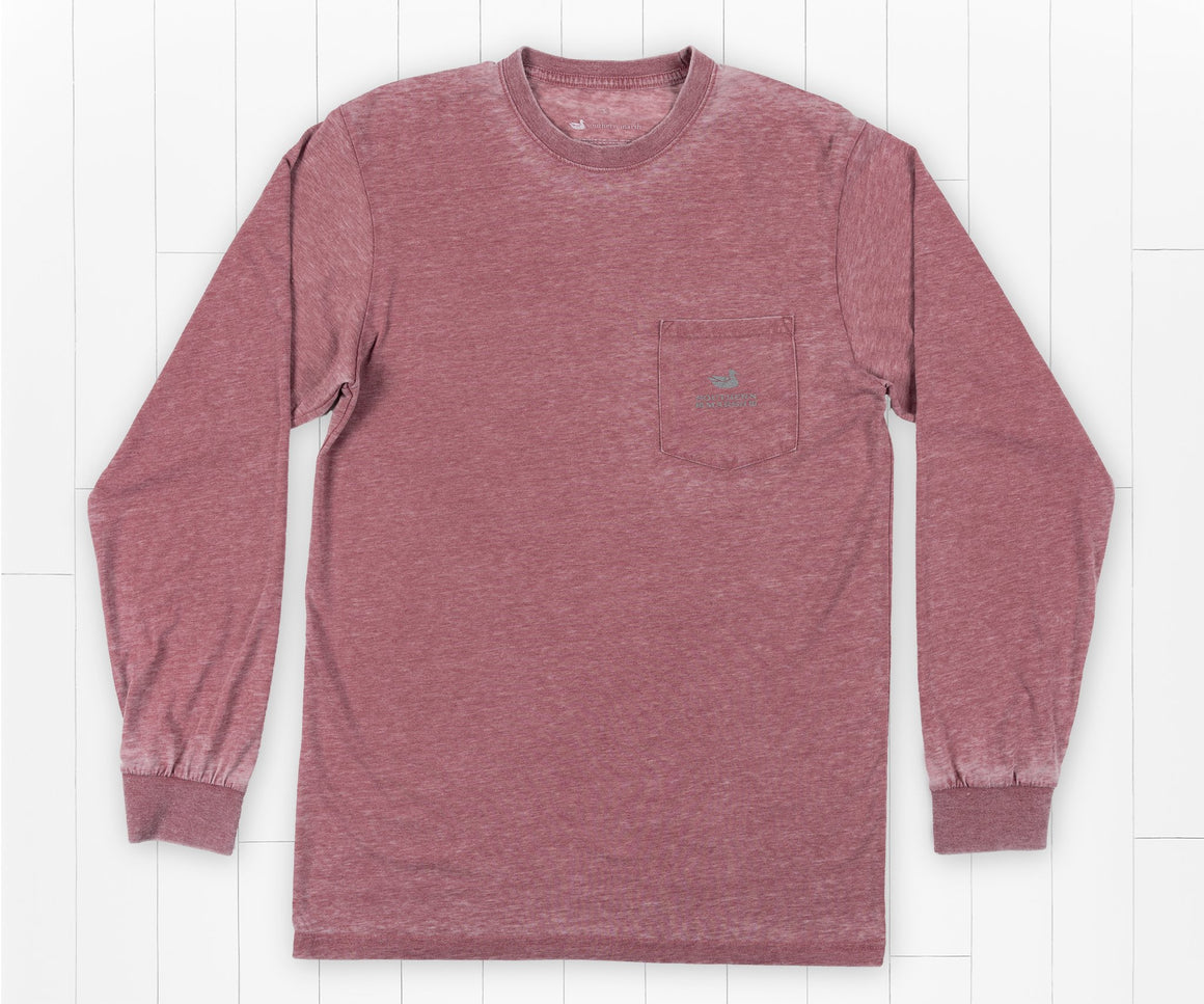 SEAWASH Crimson | SEAWASHª Tee | Pond | Long Sleeve | Front