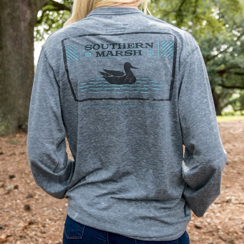 SEAWASH Midnight Gray | SEAWASH™ Tee | Pond | Long Sleeve