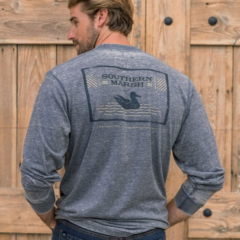 SEAWASH Washed Navy | SEAWASH™ Tee | Pond | Long Sleeve