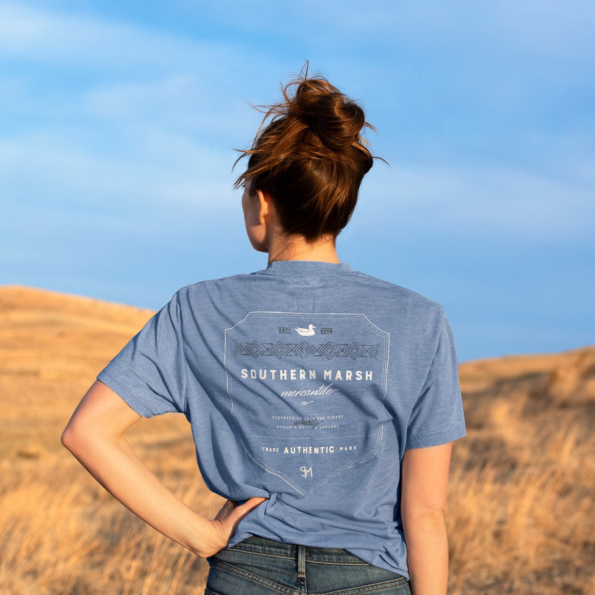 Washed Blue | SEAWASH™ Tee | Mercantile Co. | LS 2