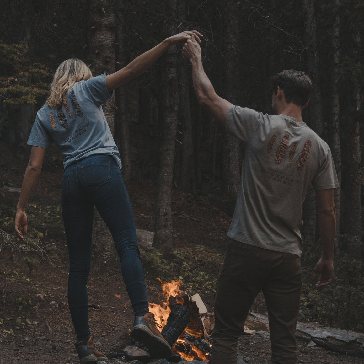 Burnt    Taupe | Washed Blue