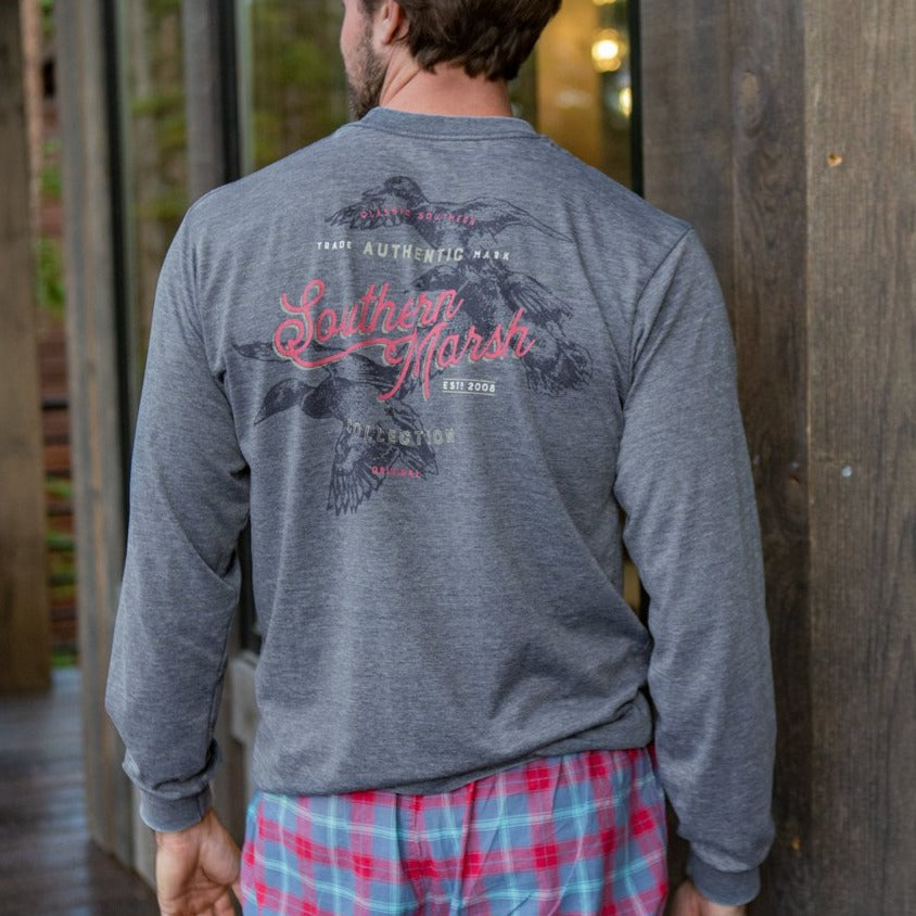 SEAWASH Midnight Gray | SEAWASH™ Tee | Duck Trio | Long Sleeve T-Shirt