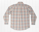 Burnt Taupe and Tan | Barton County Washed Dress Shirt | Back