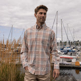 Burnt Taupe and Tan | Barton County Washed Dress Shirt | Lifestyle
