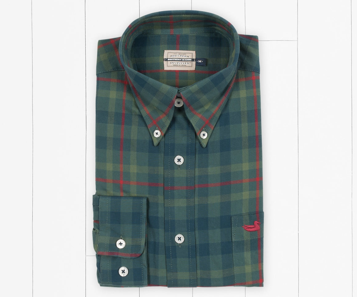 Dark Green and Red