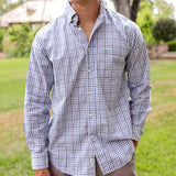 Lilac and Blue Washed Gingham | Lifestyle Image
