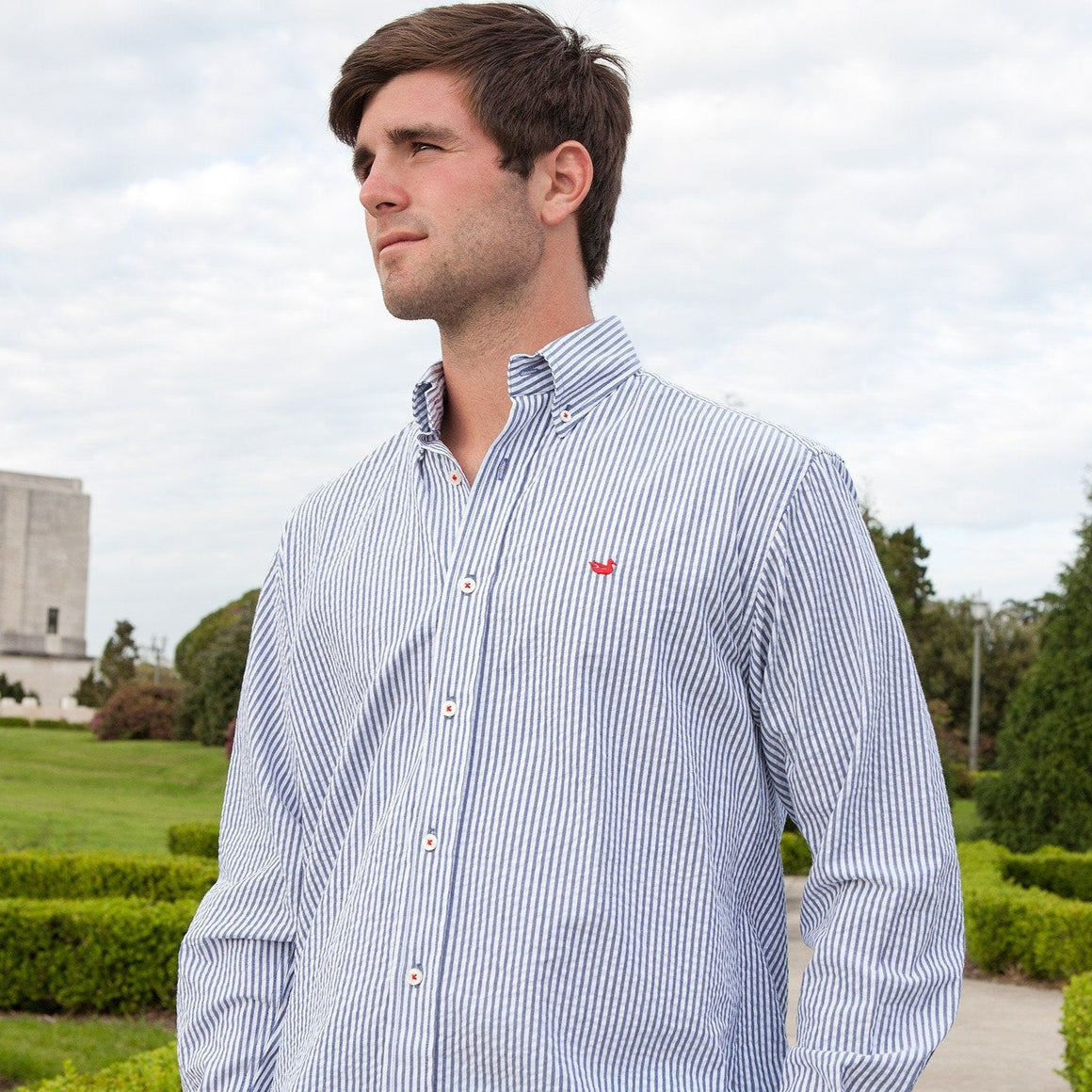 Navy Seersucker | Lifestyle