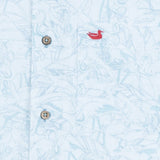 White Flamingos | Island Linen Shirt | Flamingos | Detail