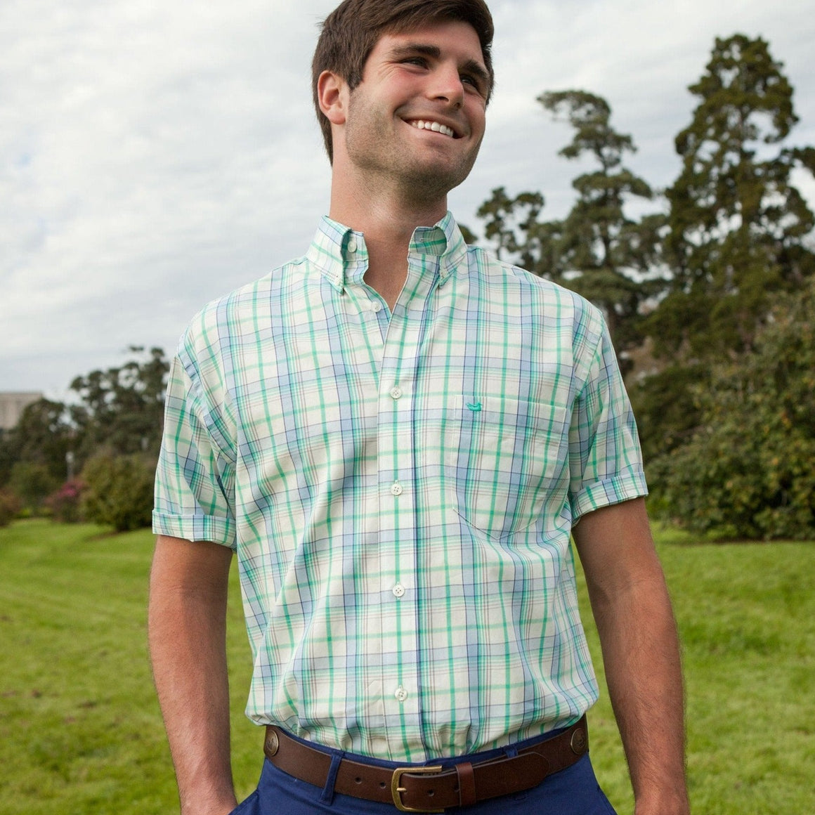 Blue and Mint Plaid | LIFESTYLE