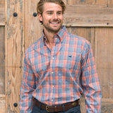 Slate and Navy | Lexington Windowpane Dress Shirt | Long Sleeve Dress Shirt