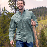 Dark Olive Grid | Leeward Textured Grid Shirt