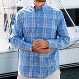 French   Blue   and   Navy | Potomac Plaid Dress Shirt | Lifestyle