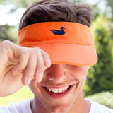 Orange Visor with Navy Duck | LS