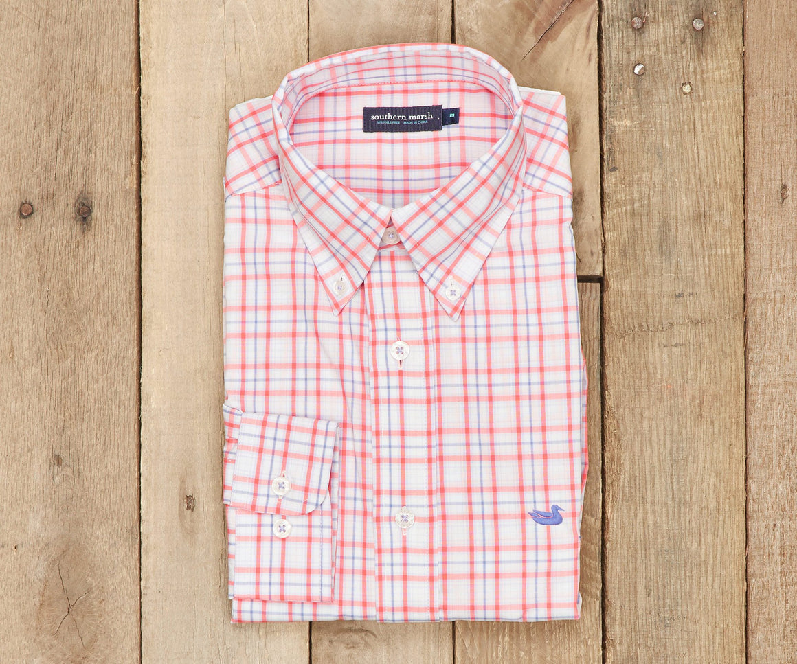 Coral and Lilac Bainbridge | Bainbridge Check Dress Shirt