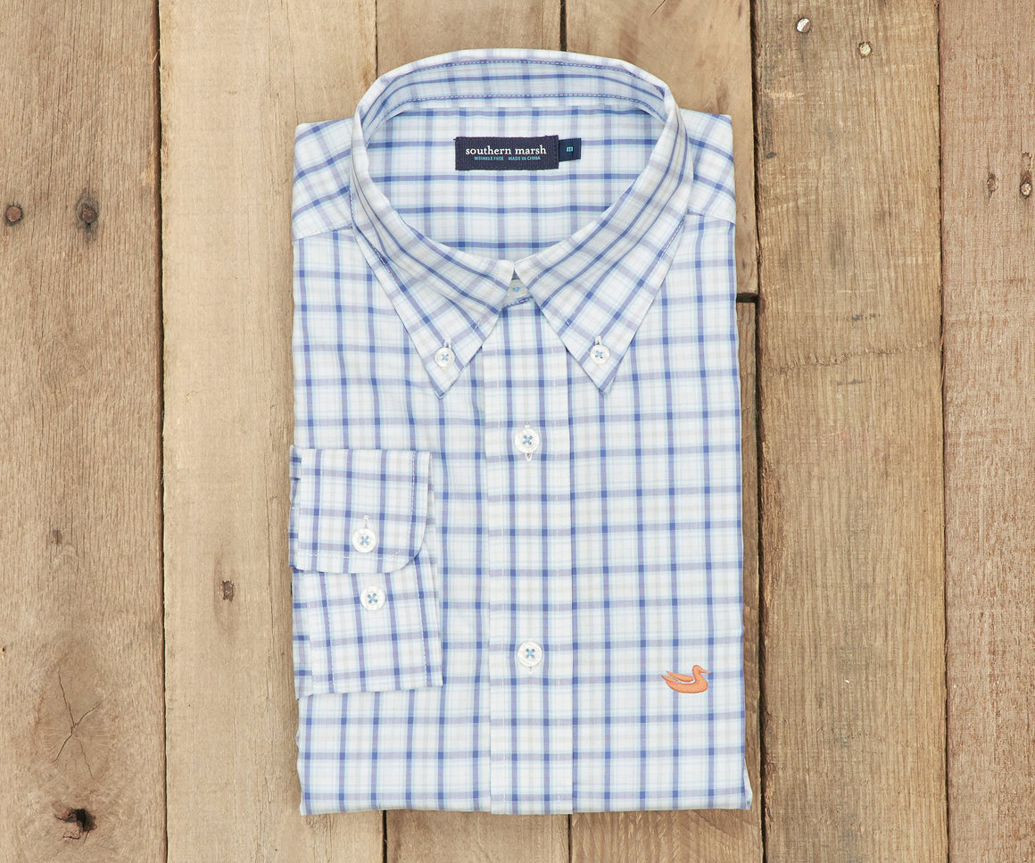 Navy and Blue Bainbridge | Bainbridge Check Dress Shirt
