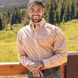 Burnt Taupe and Bisque | Calhoun Check Dress Shirt
