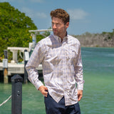 Lilac and Peach | Charlotte Windowpane Dress Shirt | LS