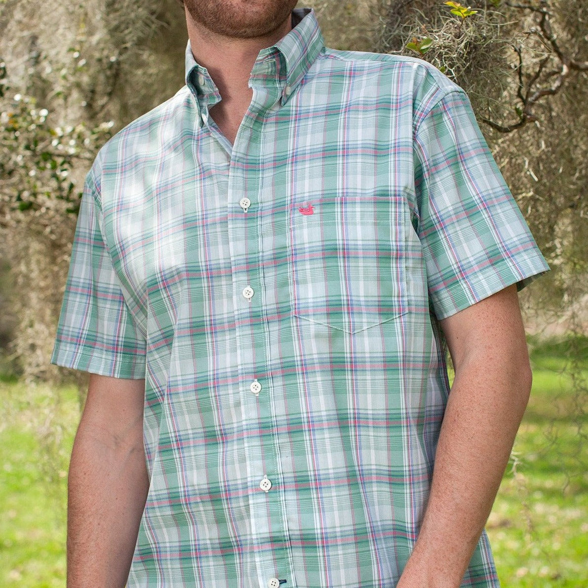 Sage and Pink Plaid | LS