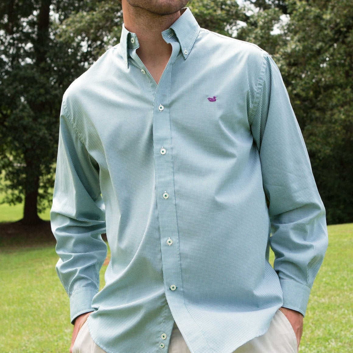 Dark Green with Purple Duck | LS
