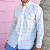 Lilac and      Light Gray | Juban Check Dress Shirt