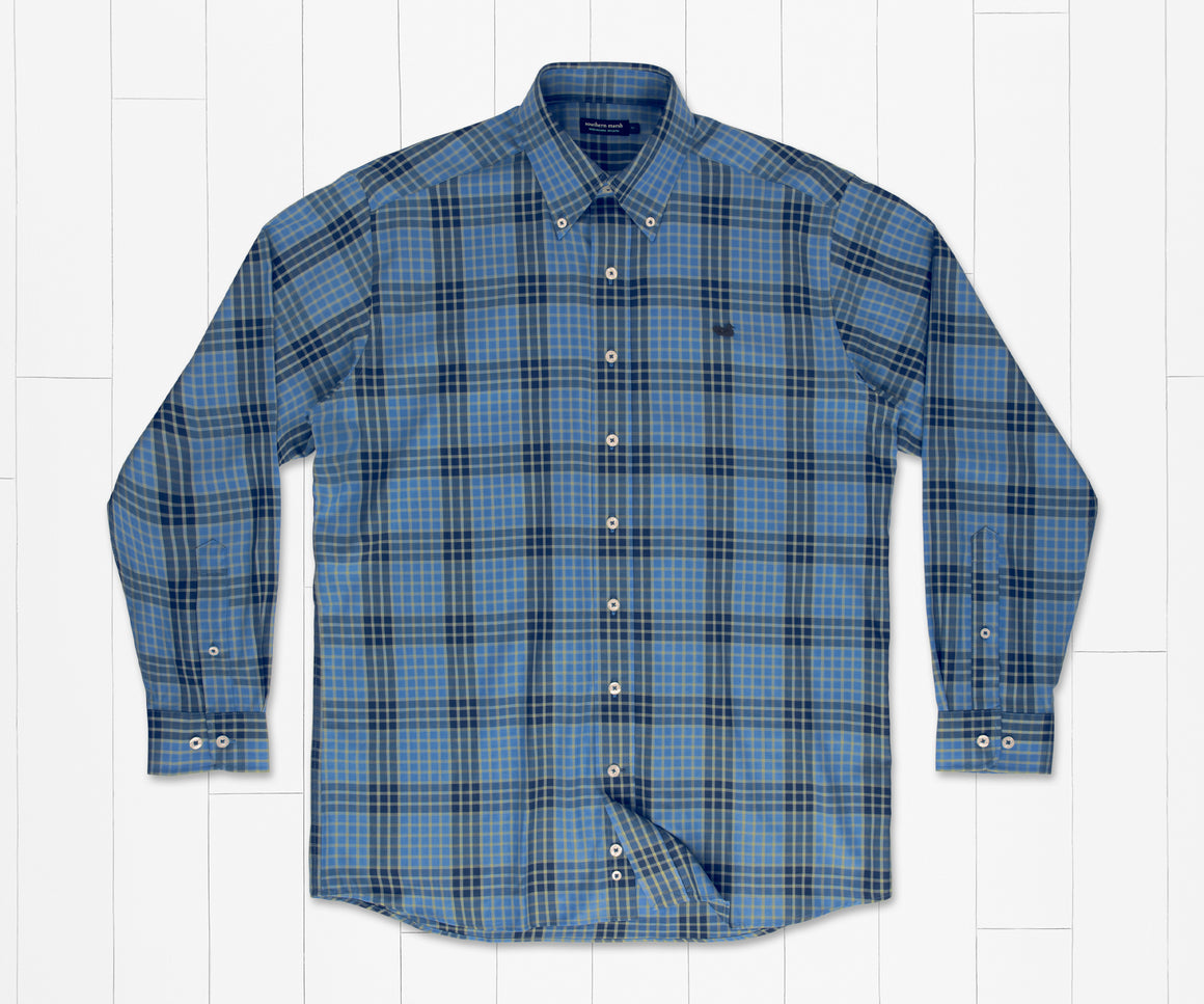 Royal and Blue | Pittman Grid Dress Shirt