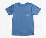 Oxford Blue | Youth Trademark Duck Tee | Short Sleeve T-Shirt | Pocket Tee