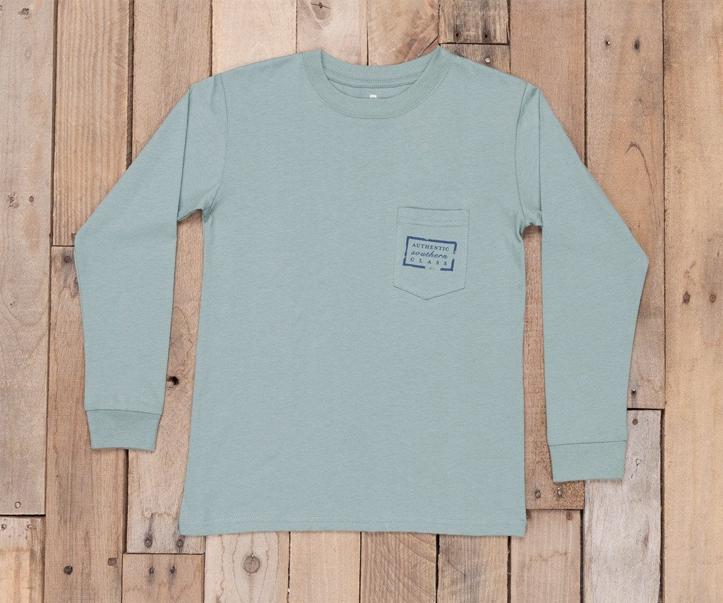 Burnt Sage | Youth Authentic Tee | Long Sleeve T-Shirt | Kids Southern Duck Shirt