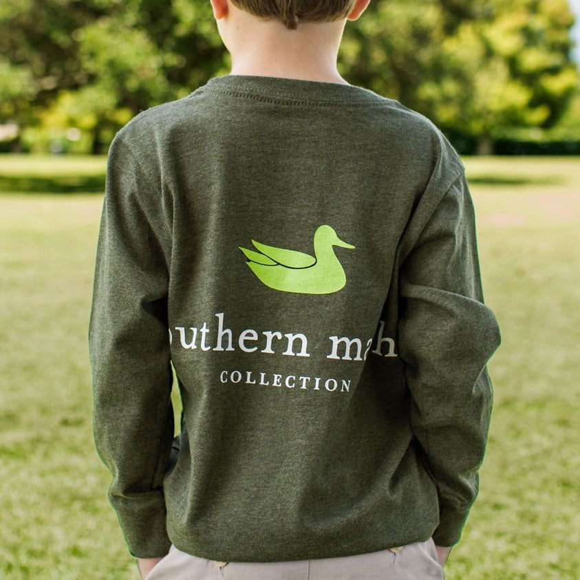 Washed Dark Green Heather | LS