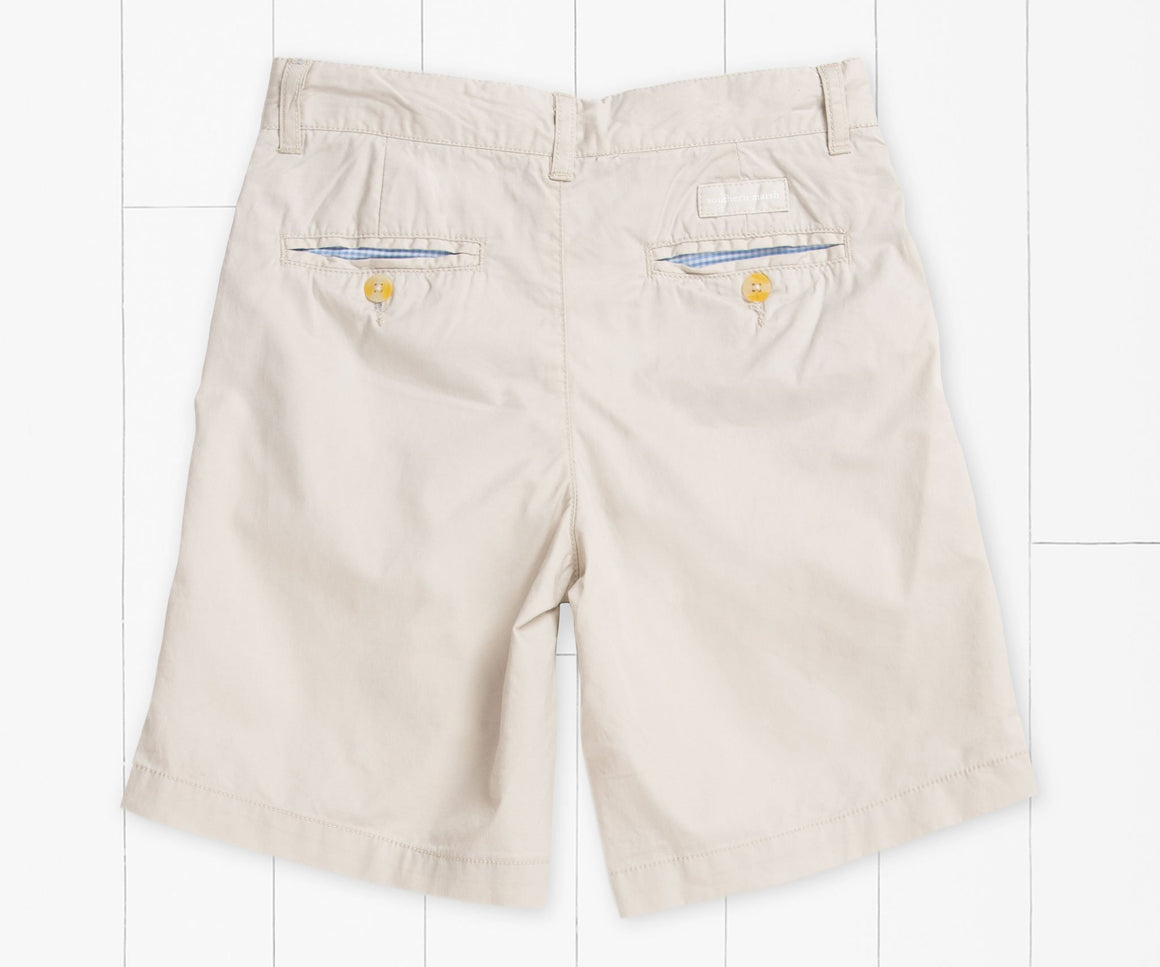 Audubon  Tan | Youth Windward Summer Short | Flat Front