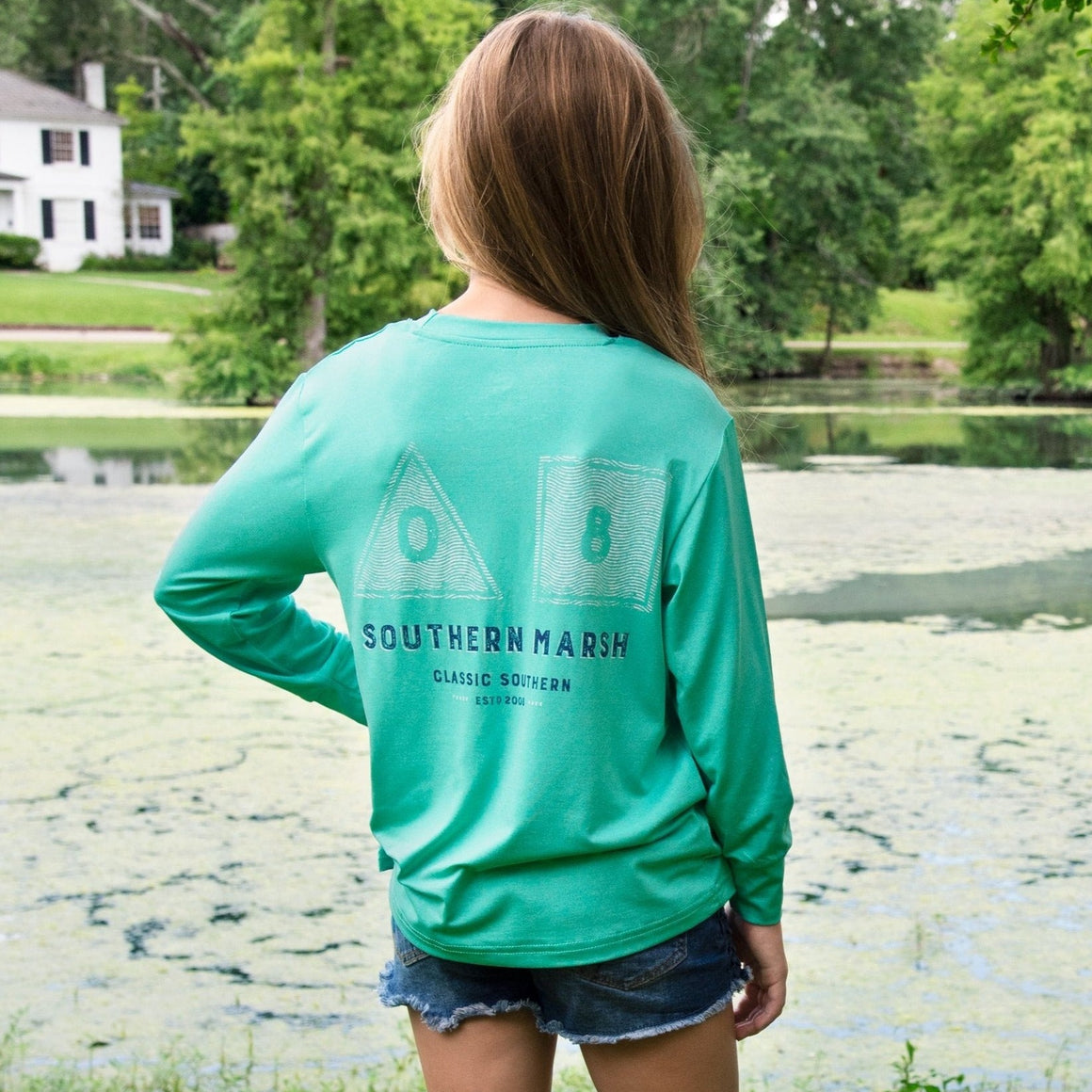 Mint | Youth FieldTec™ Featherlight Long Sleeve Tee | Navigation