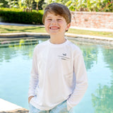 White | Youth FieldTec™ Gulf Stream Performance Shirt | Youth Long Sleeve Performance Shirt