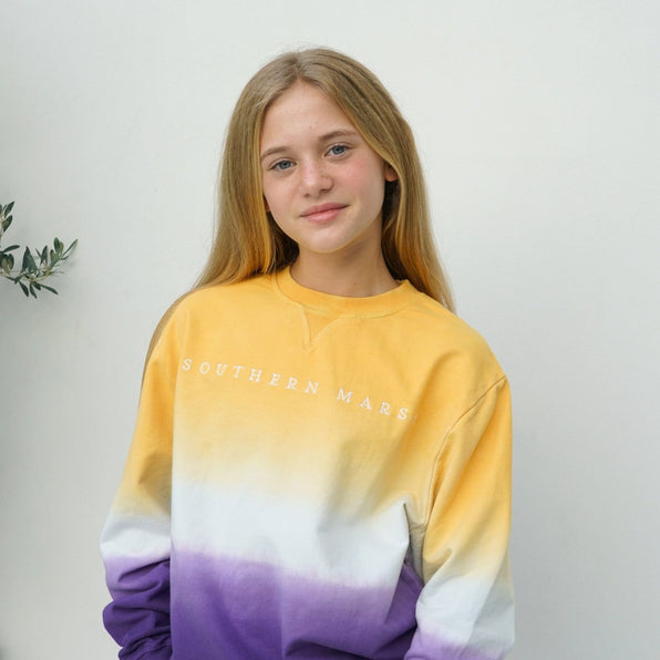 Purple and Yellow Dip Dye | LS