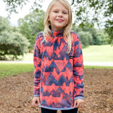 Mountain Purple and Coral | Youth North Basin Pullover