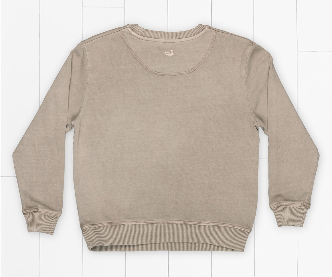 Burnt    Taupe | Youth SEAWASH™ Sweatshirt | Back