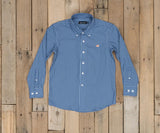 Royal Blue Memphis | Youth Memphis Gingham Dress Shirt