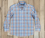 Brown and Blue | Youth Juban Check Dress Shirt